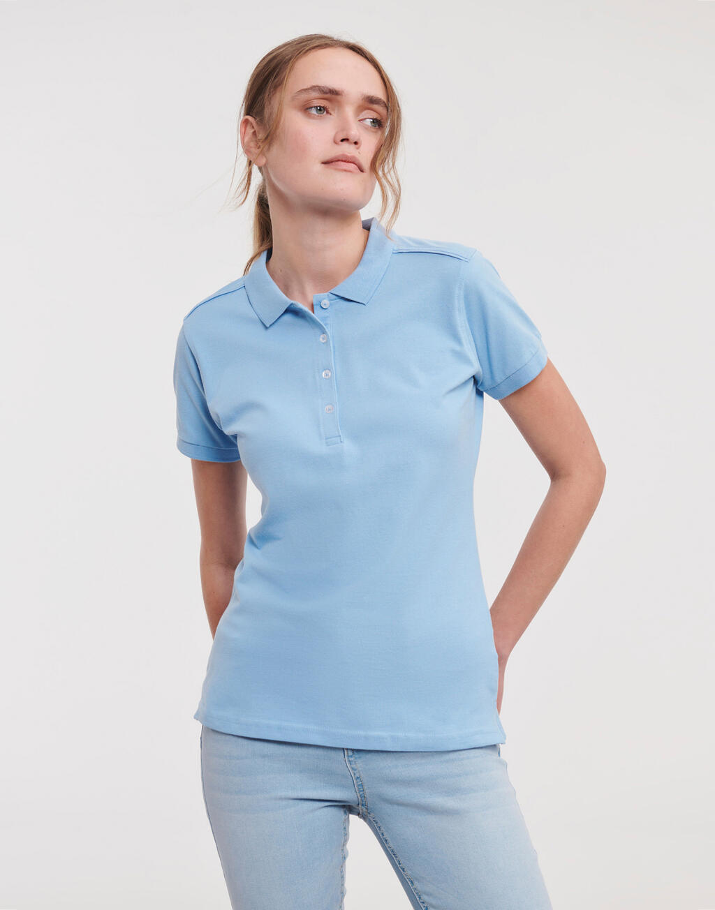 Russell Ladies’ Fitted Stretch Polo