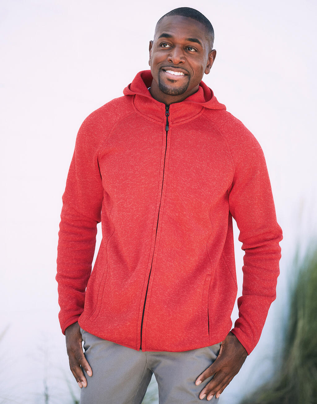 Stedman Lux Hooded Knit Fleece Jacket for men - Afbeelding 2
