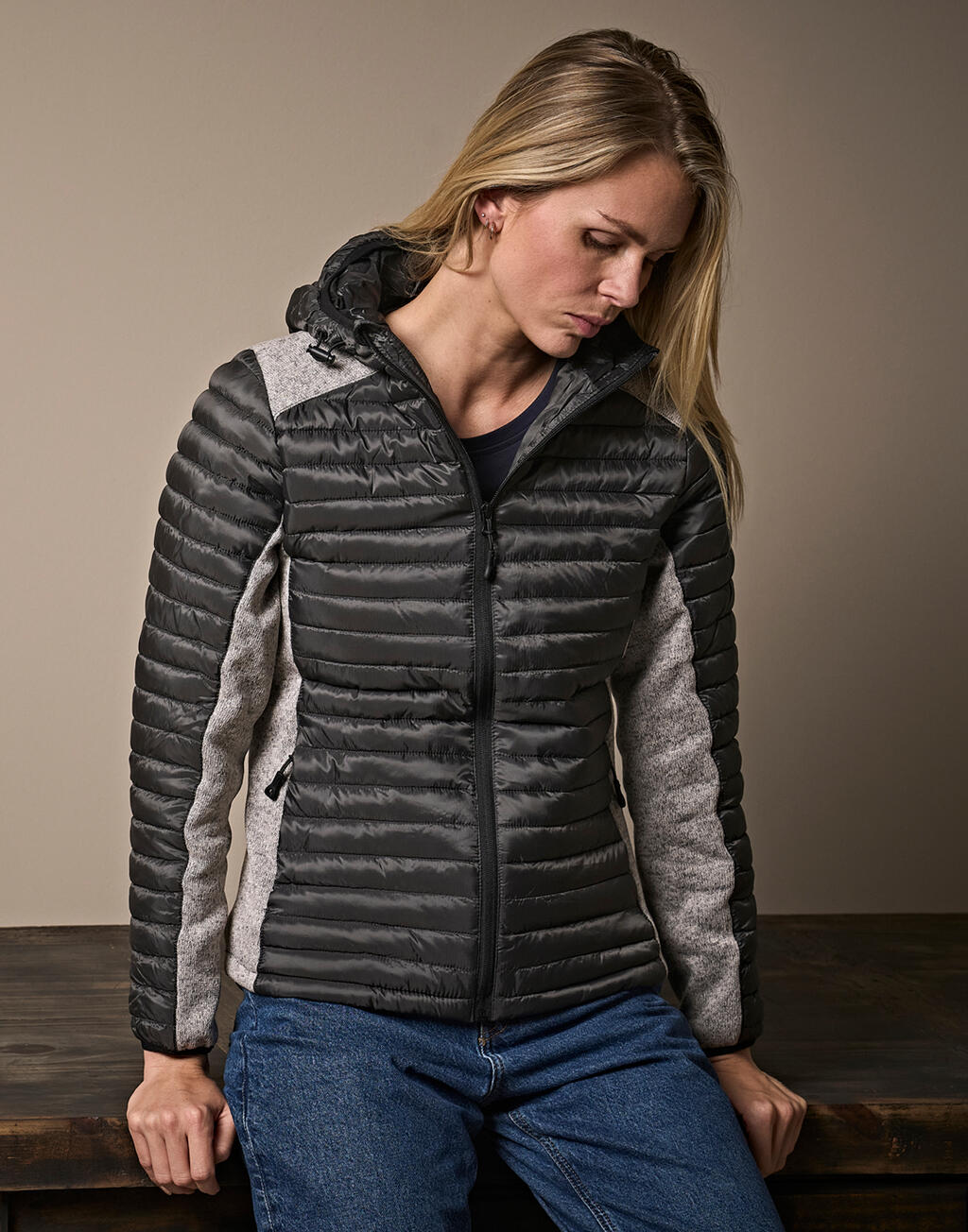 Tee Jays Ladies Hooded Outdoor Crossover Jacket