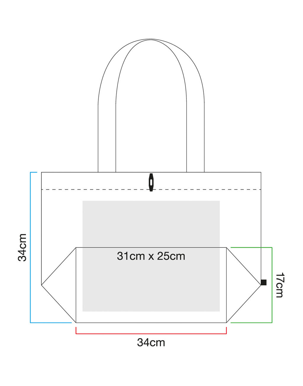 Westford Mill EarthAware™ Organic Marina Tote - Afbeelding 6
