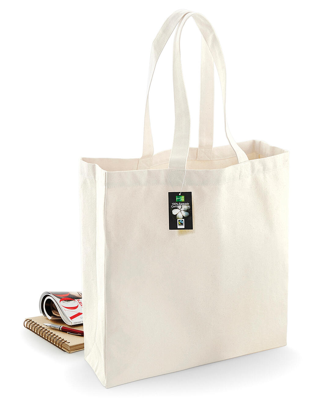 Westford Mill Fairtrade Cotton Classic Shopper - Afbeelding 5