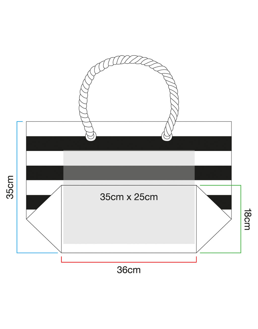 Westford Mill Nautical Beach Bag - Afbeelding 6