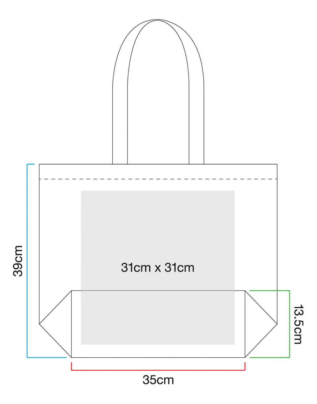 Westford Mill Premium Cotton Maxi Tote - Afbeelding 6
