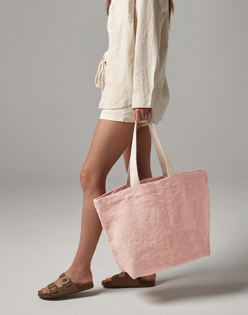 Westford Mill Soft Washed Jute Beach Bag - Afbeelding 5