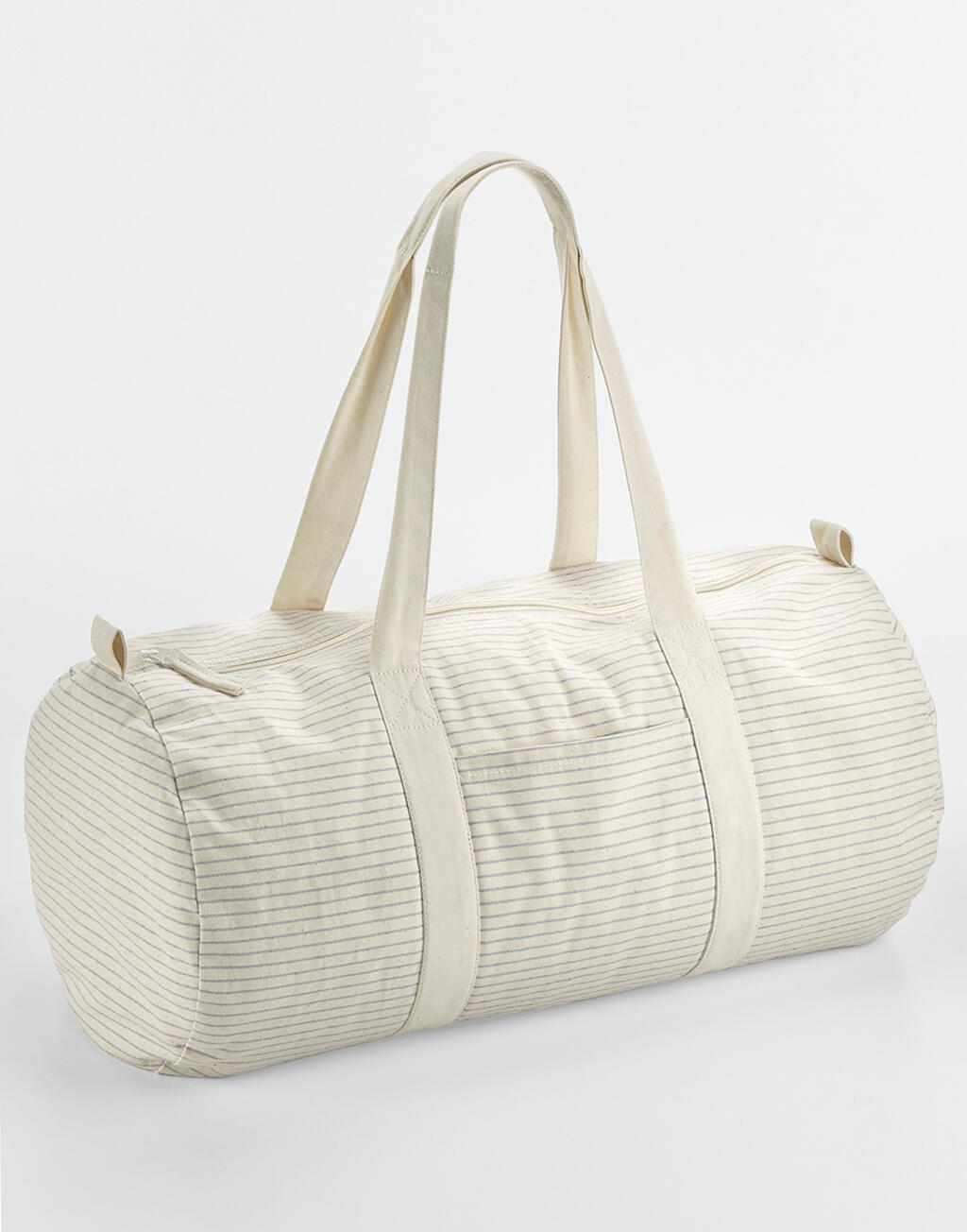Westford Mill Striped Organic Cotton Barrel Bag - Afbeelding 6
