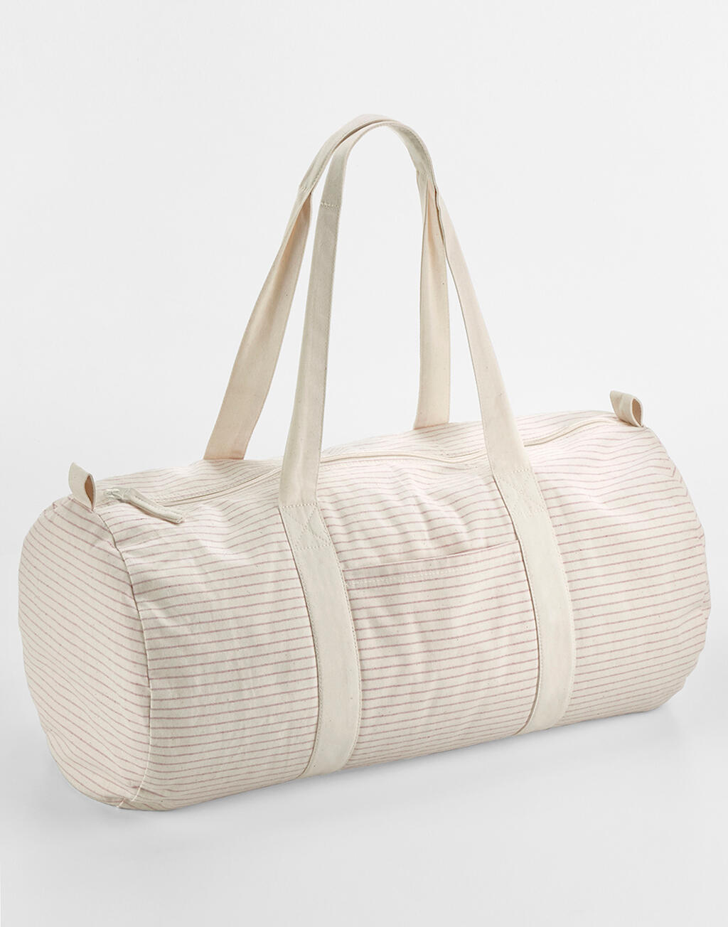 Westford Mill Striped Organic Cotton Barrel Bag - Afbeelding 7