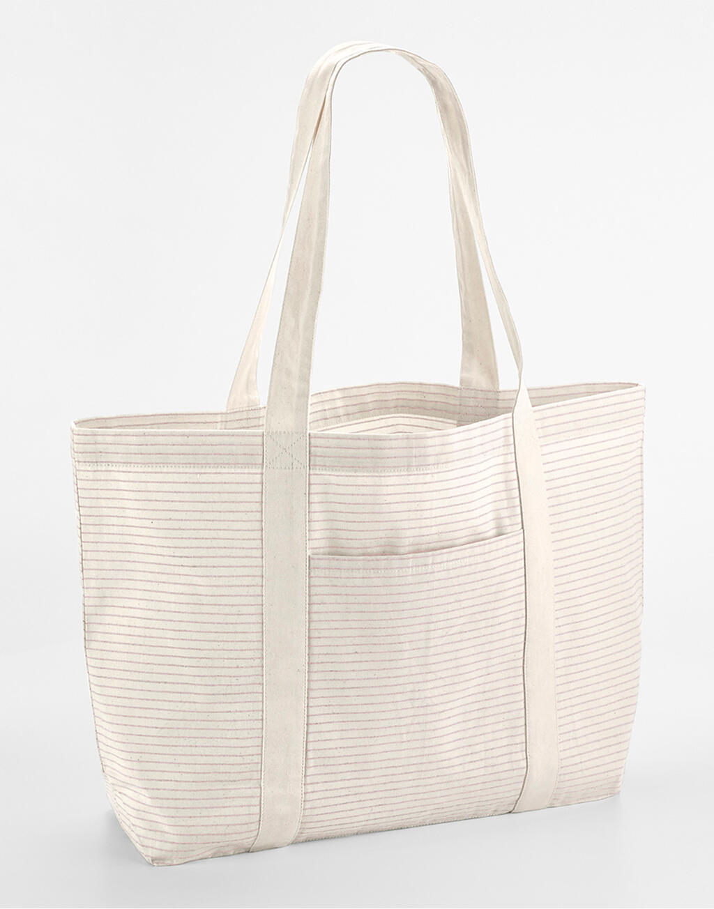 Westford Mill Striped Organic Cotton Shopper - Afbeelding 5