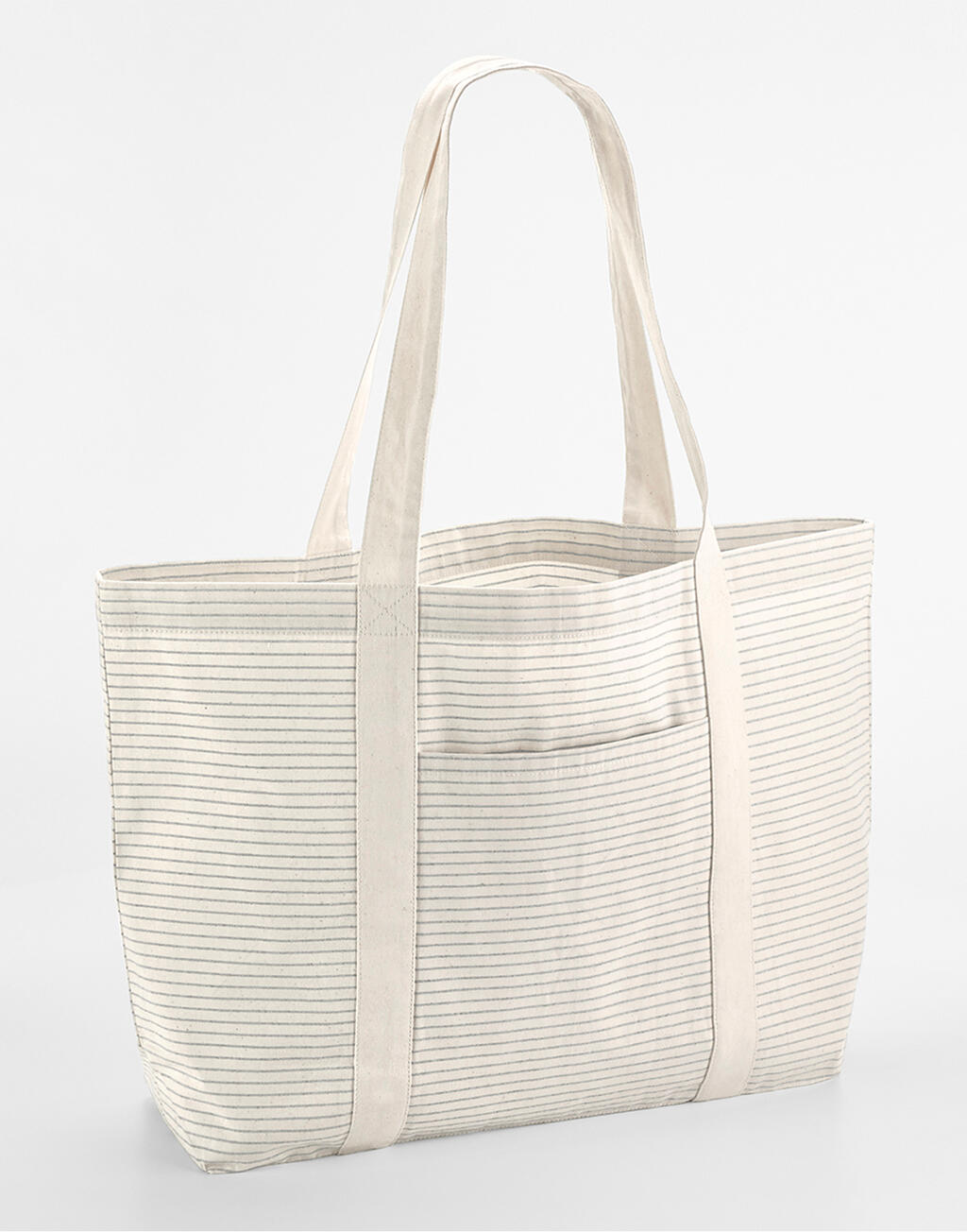Westford Mill Striped Organic Cotton Shopper - Afbeelding 6