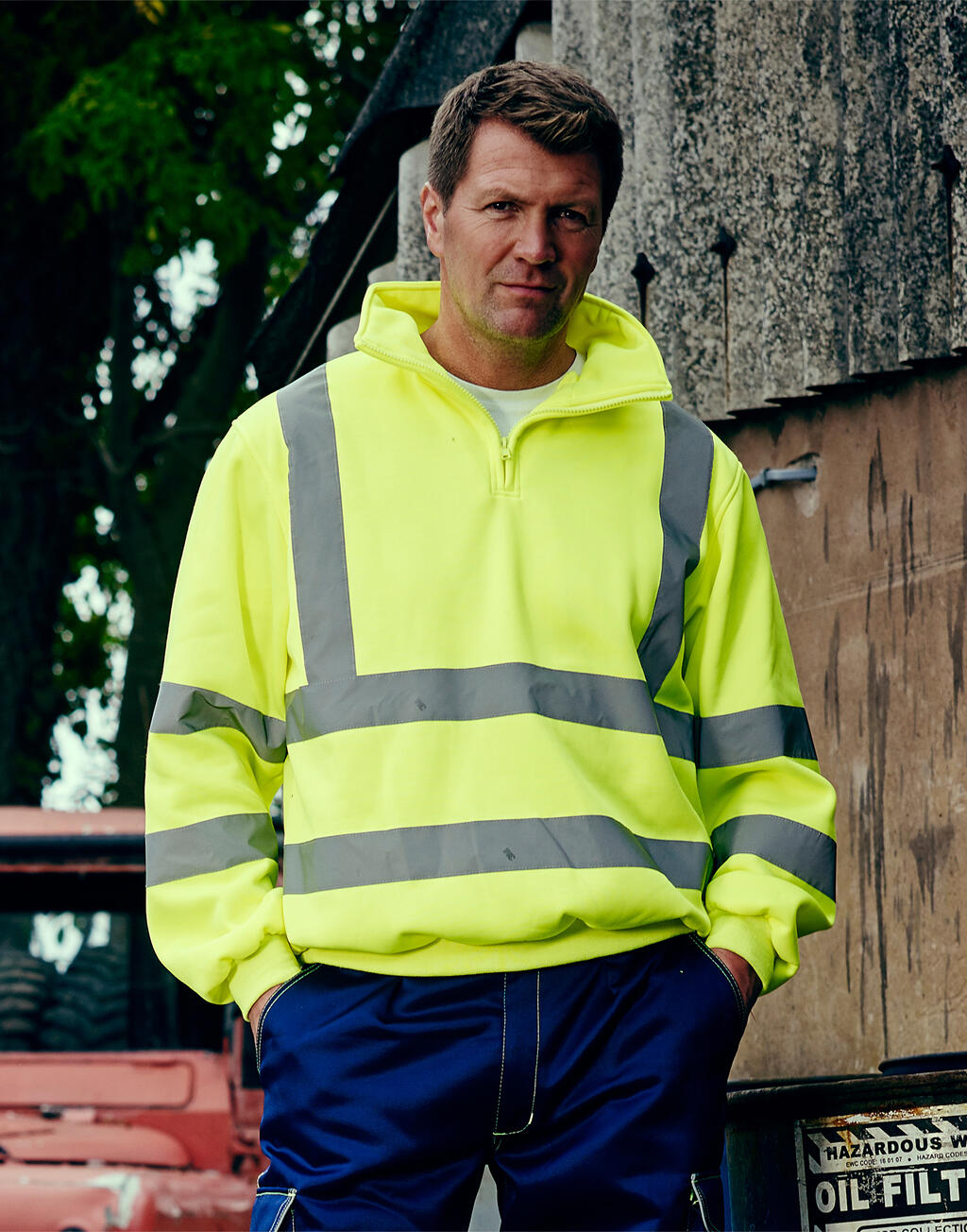 Yoko Fluo 1/4 Zip Sweat Shirt