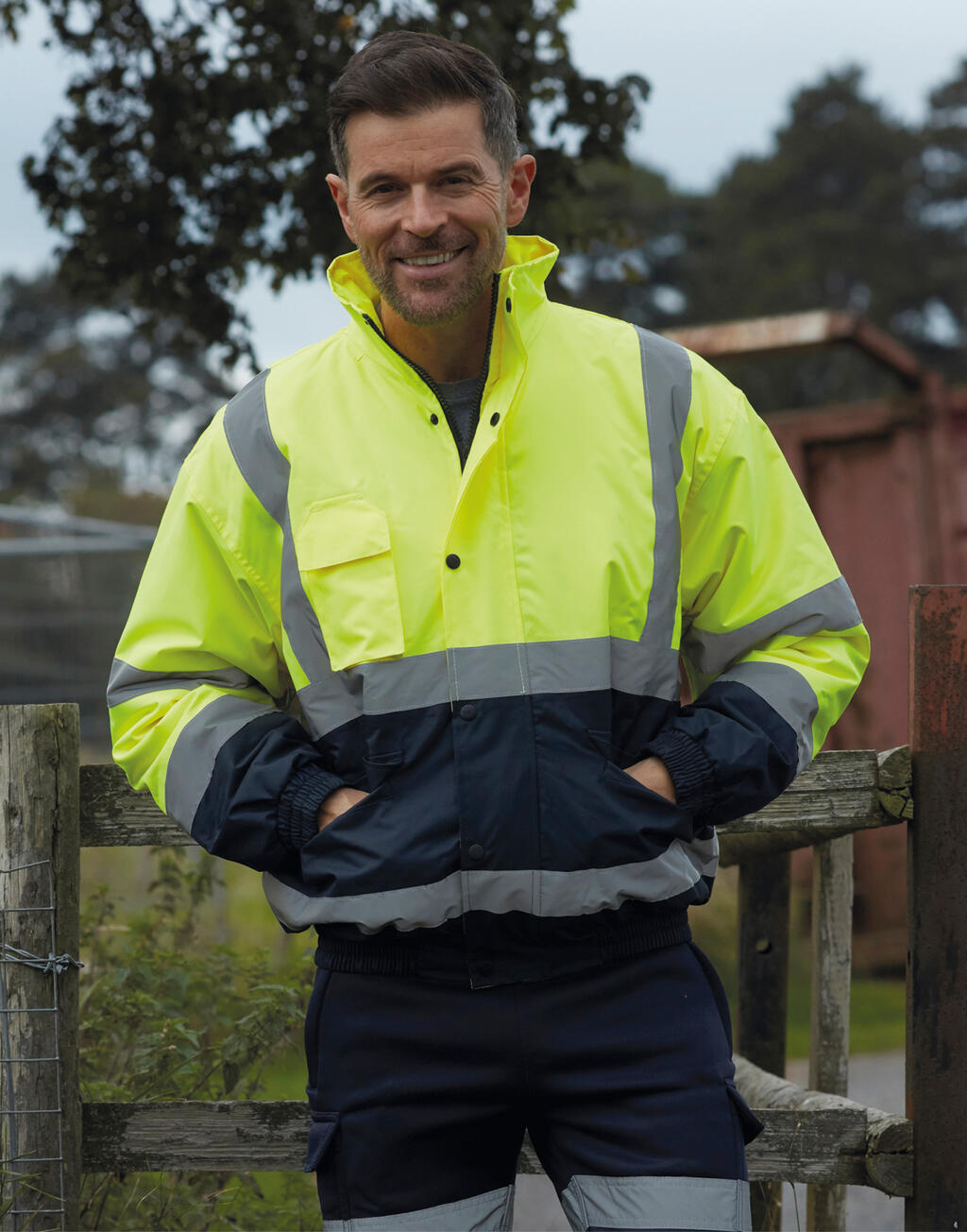 Yoko Fluo 2-Tone Bomber Jacket