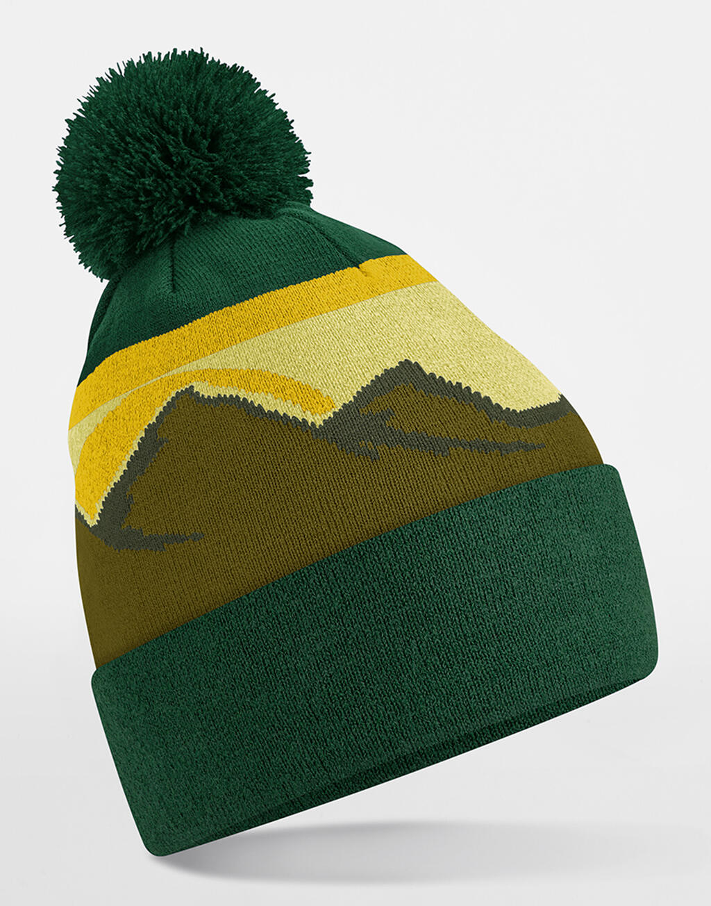 Beechfield Mountain Peaks Pom Pom Beanie - Afbeelding 5