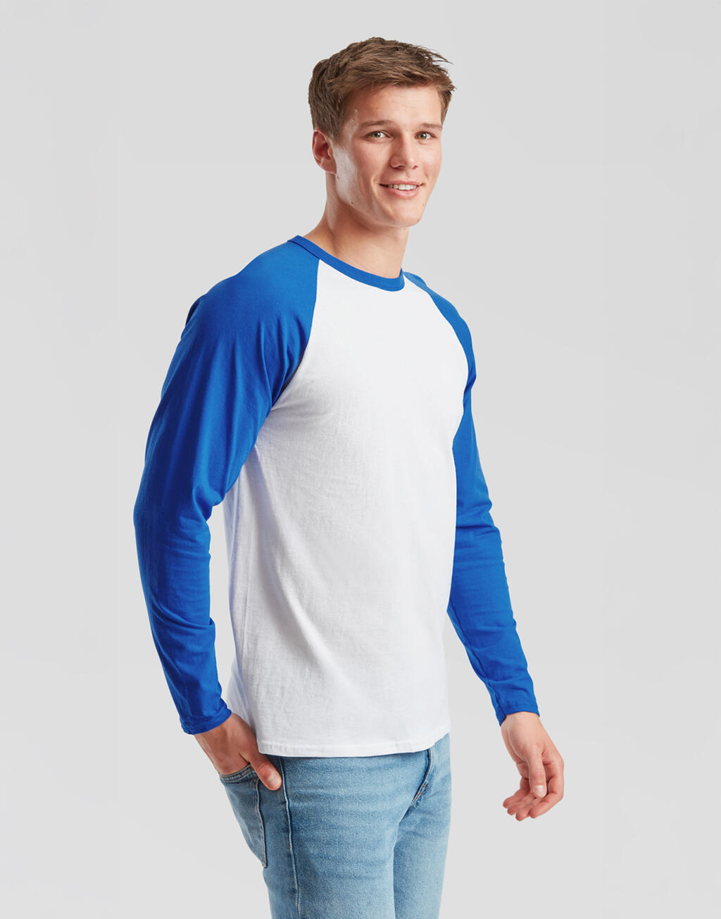 Fruit of the Loom Long Sleeve Baseball T-Shirt - Afbeelding 2