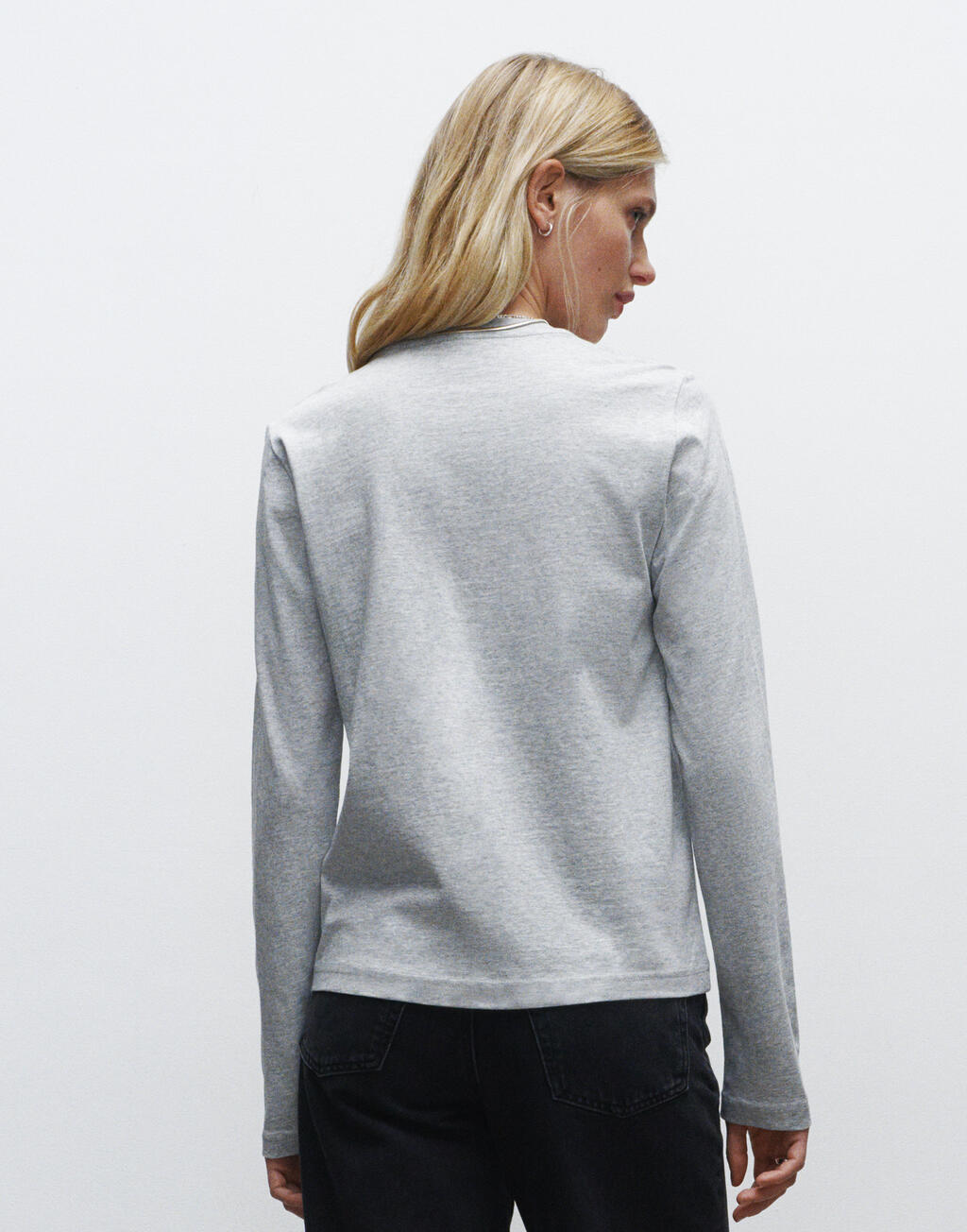 True Blanks "by H&M Group" Womens Regular Long Sleeve Tee - Afbeelding 2