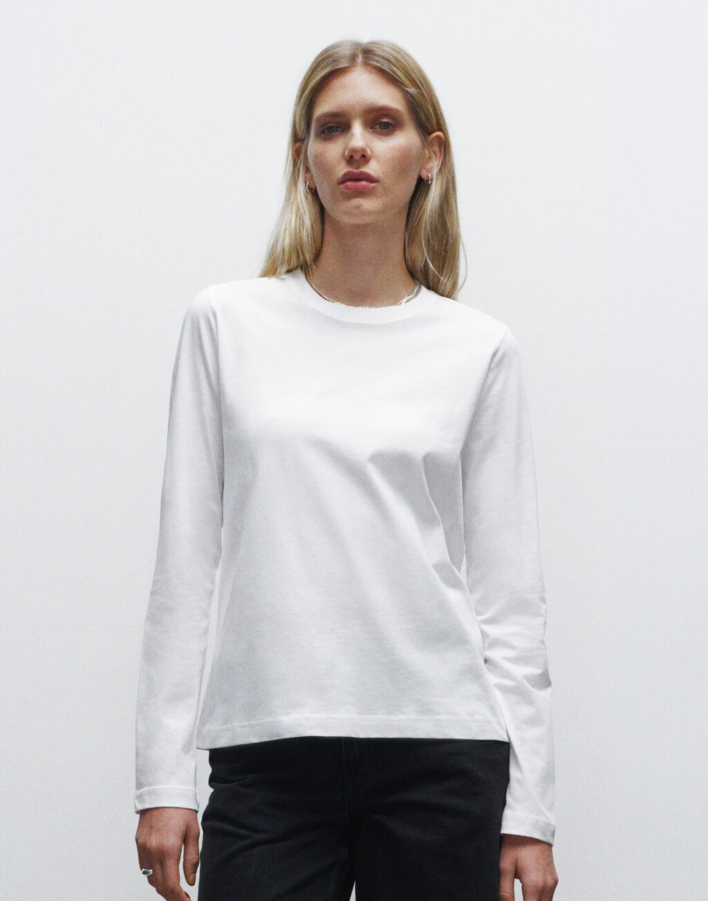 True Blanks "by H&M Group" Womens Regular Long Sleeve Tee - Afbeelding 3