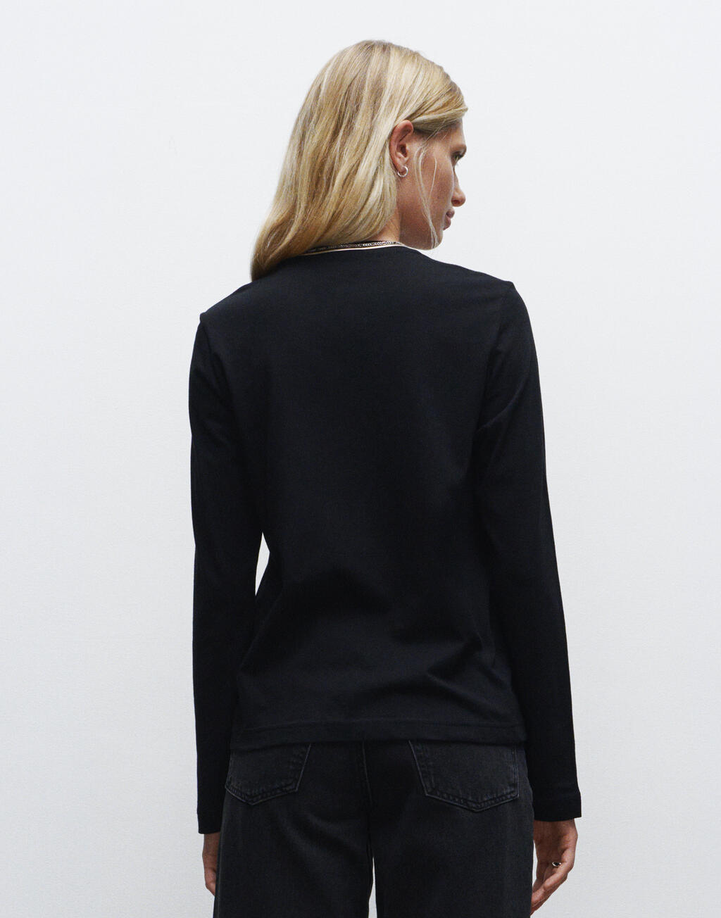 True Blanks "by H&M Group" Womens Regular Long Sleeve Tee - Afbeelding 6