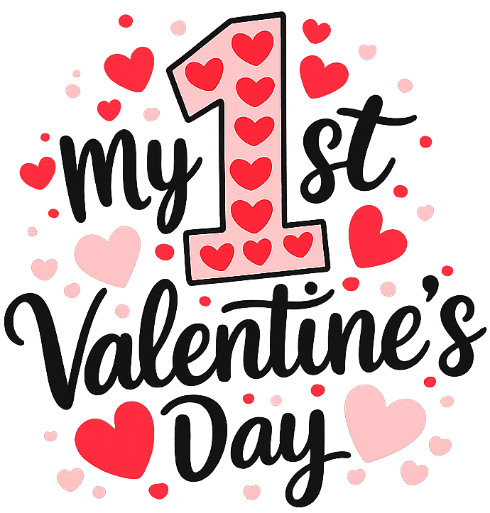 DTF Design kant en klaar – 1st Valentine V0004