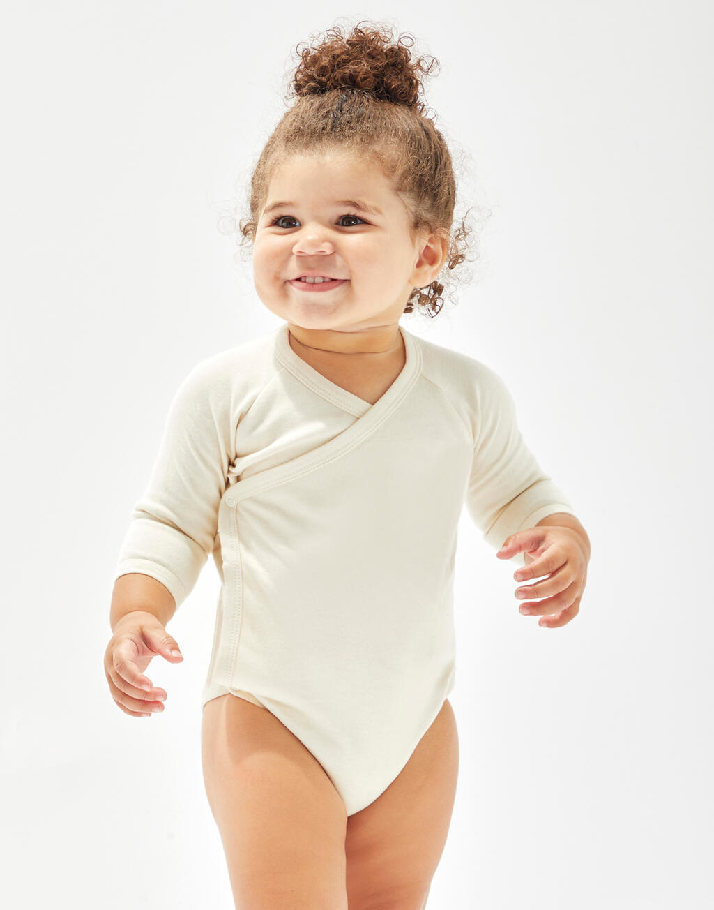 Babybugz Baby Long Sleeve Kimono Bodysuit