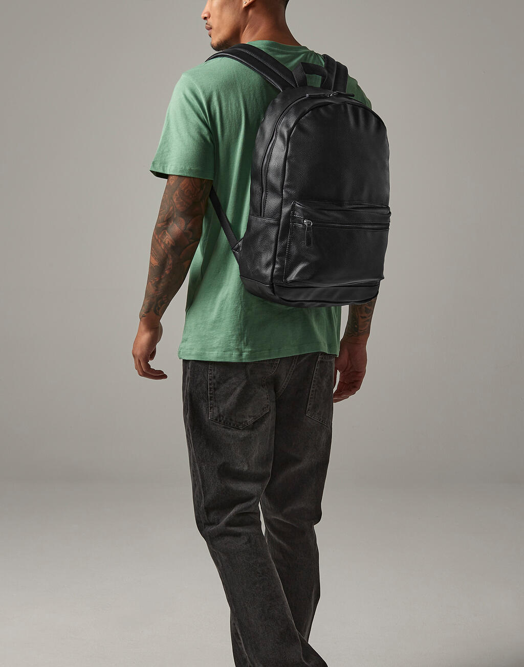 Bagbase Faux Leather Fashion Backpack