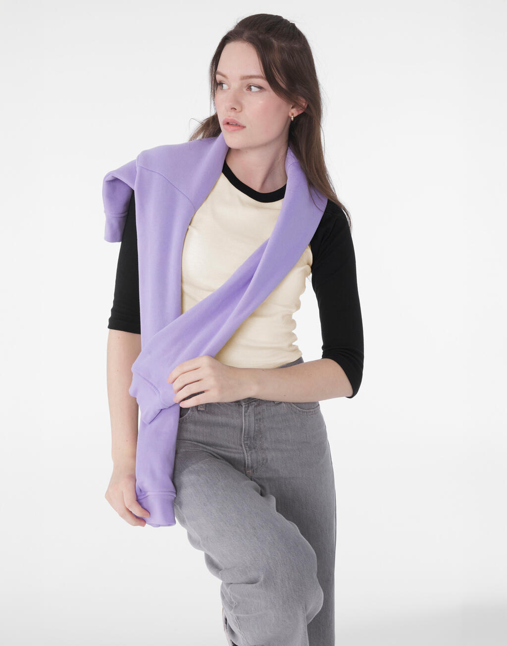 Bella+Canvas Women’s Micro Rib 3/4 Raglan Baby Tee