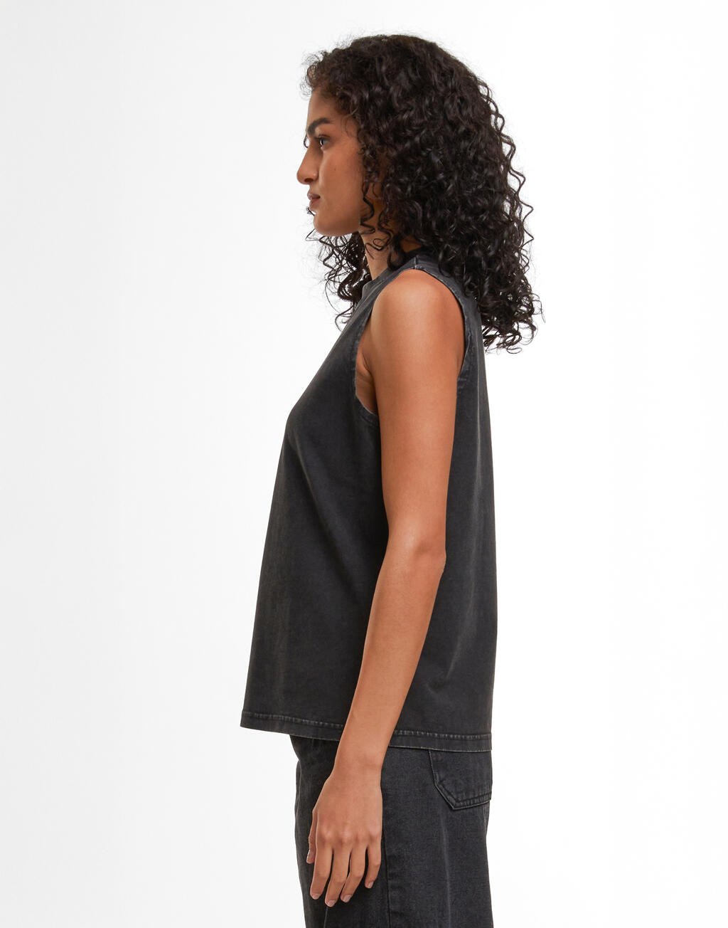 Build Your Brand Ladies Vintage Washed Sleeveless Tee