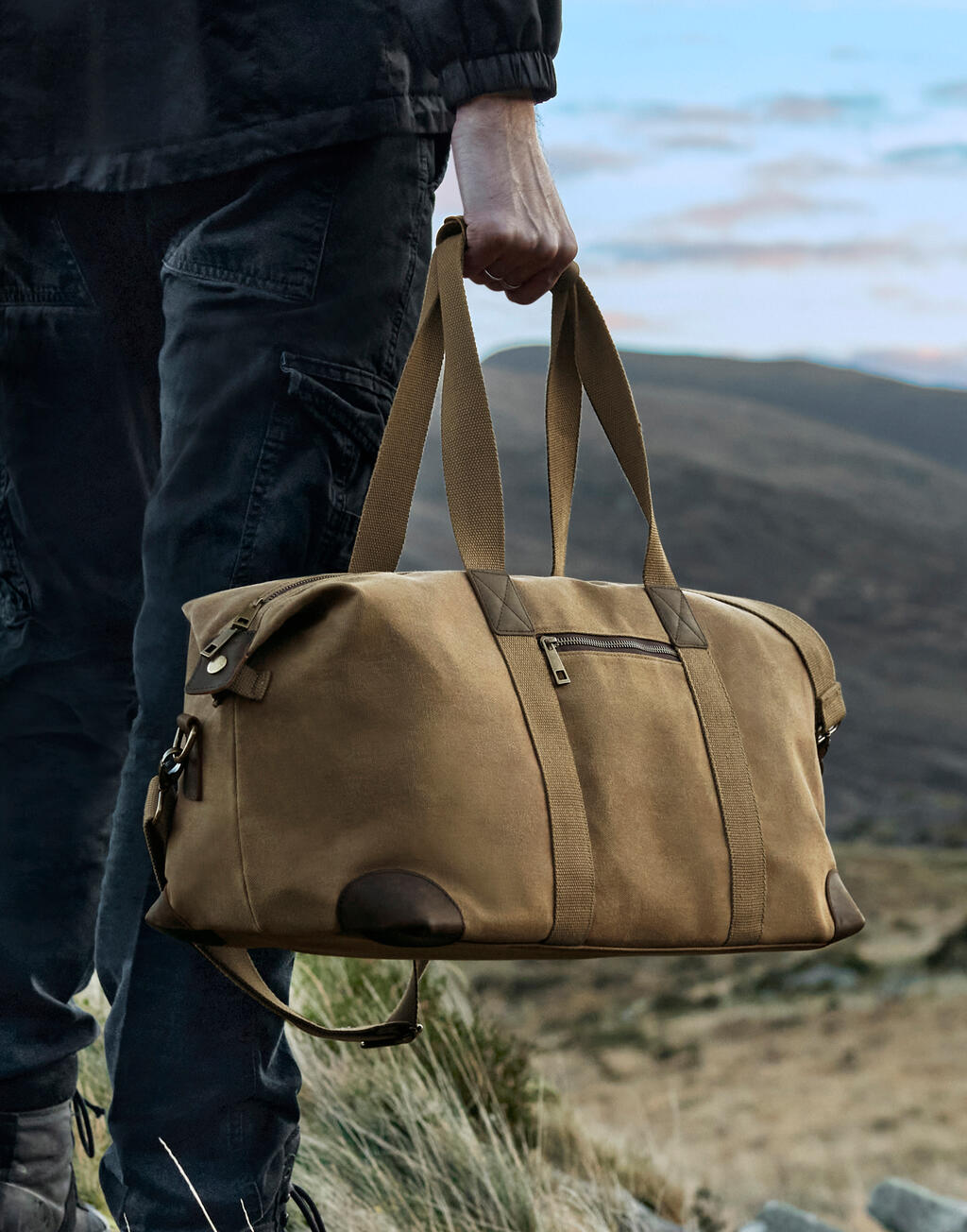 Quadra Heritage Waxed Canvas Holdall