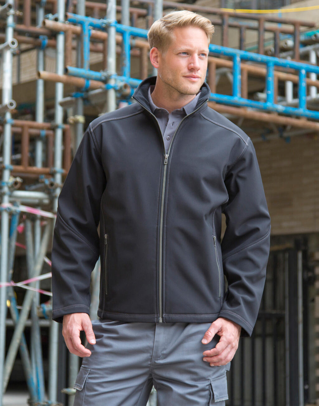 Result Work-Guard Men’s Treble Stitch Softshell