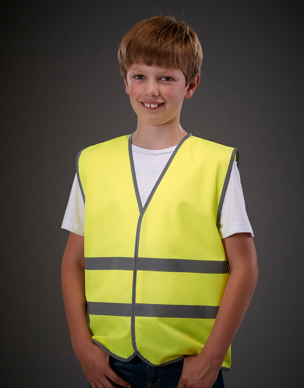 Yoko Kids Fluo Reflective Border Waistcoat