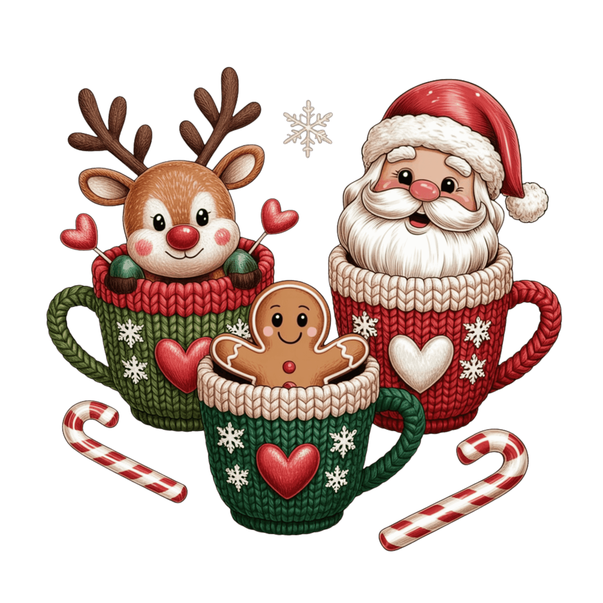 DTF Design kant en klaar –Crochet Christmas CH0017