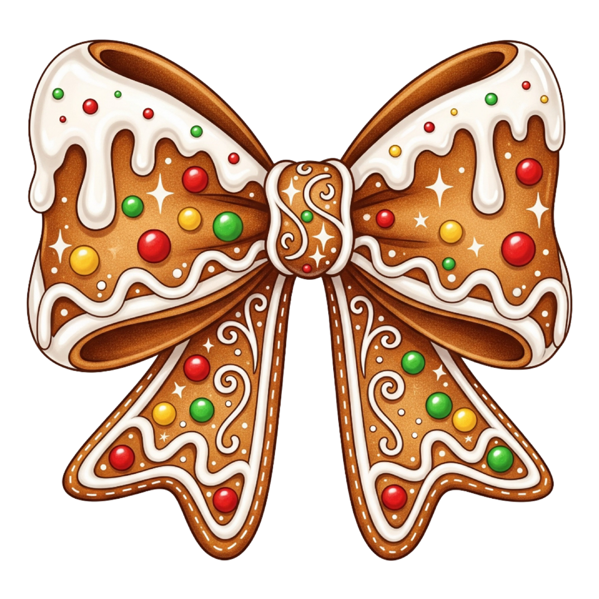 DTF Design kant en klaar –Gingerbread Coquette Bow ST0001